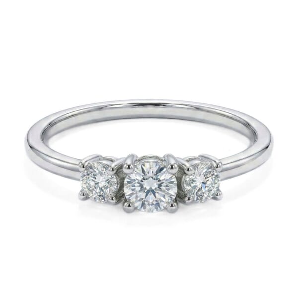 Diamantring i hvitt gull med Lab Grown diamanter 0,50 ct River-VS - Bur5Z0032